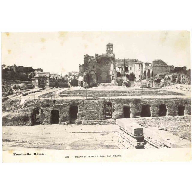 Colosseum View is a vintage print in salt silver realized by Ludovico Tuminello in the early 20th Century. Good conditions...
