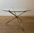 1970s Design Round Brass Tripod Coffee Table For Sale - Image 12 of 12