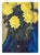 1950s Yellow Mums With Blue Drape - Mid Century Floral Still Life by Antoni For Sale - Image 5 of 9