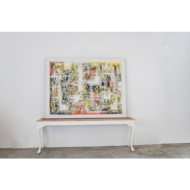 Contemporary Abstract Composition, 2000, Acrylic on Canvas For Sale - Image 3 of 16