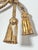 1960s Pair of Vintage Italian Gilt Rope Curtain Tiebacks With Tassels – Hollywood Regency Drapery Hardware, Window Decor For Sale - Image 5 of 7