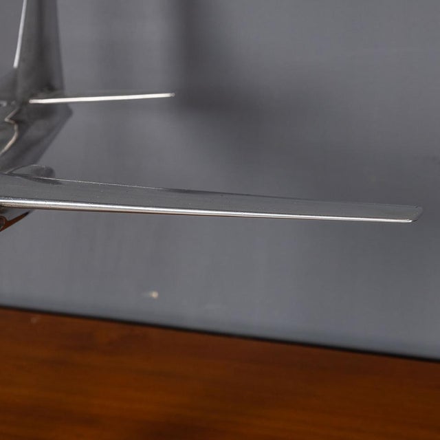Polished Metal Passenger Plane Model, 1950s For Sale - Image 14 of 16