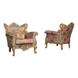 Baroque Armchairs by the People of the Labyrinths, Netherlands, 2000s, Set of 2 For Sale