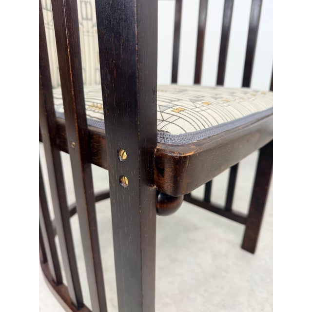 Secession No. 423 Fledermaus Armchair attributed to Josef Hoffmann, 1890s For Sale - Image 6 of 16