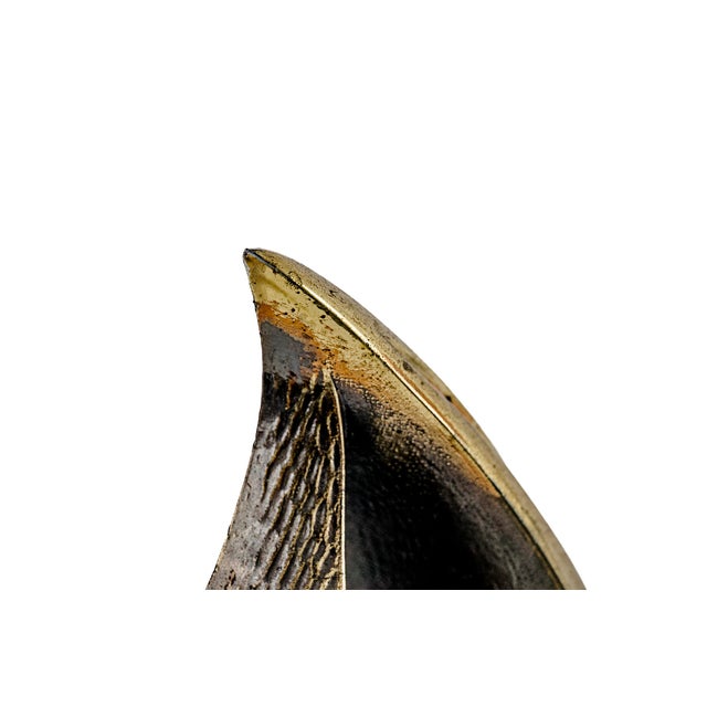 Pair of Ben Seibel for Jenfred-Ware Brass "Flame" Bookends (c.1950) For Sale In Tulsa - Image 6 of 9