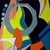 Abstract Nobody Dreams of Orange Sherbet by Amy Hutcheson | Oil on canvas Abstract composition with bold colors. For Sale - Image 3 of 4