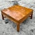 Vintage Boho Burl Wood Campaign Coffee Table For Sale In West Palm - Image 6 of 6