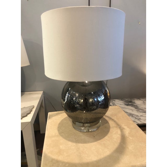 Round Globe Glass Table Lamp with Shade Chairish