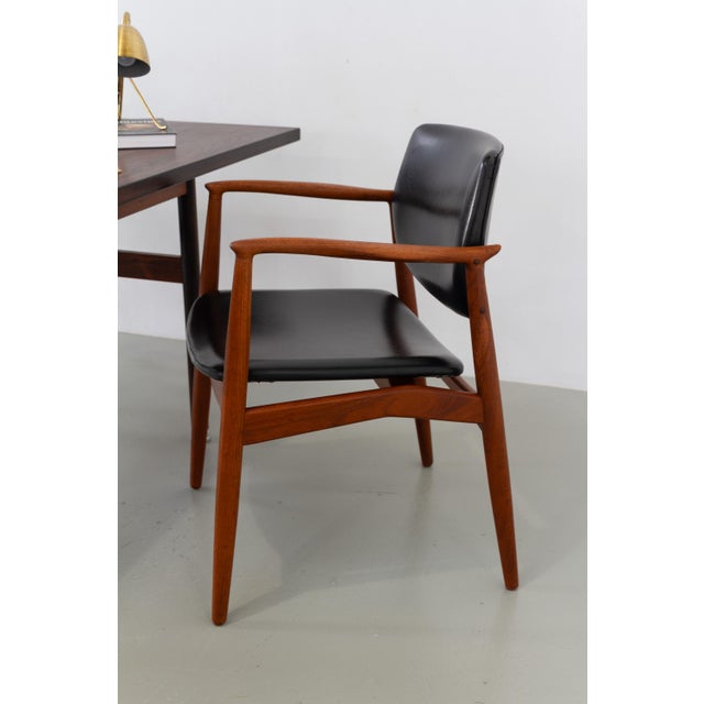 Danish Teak Captains Chair by Erik Buch for Ørum, 1960s For Sale - Image 17 of 18