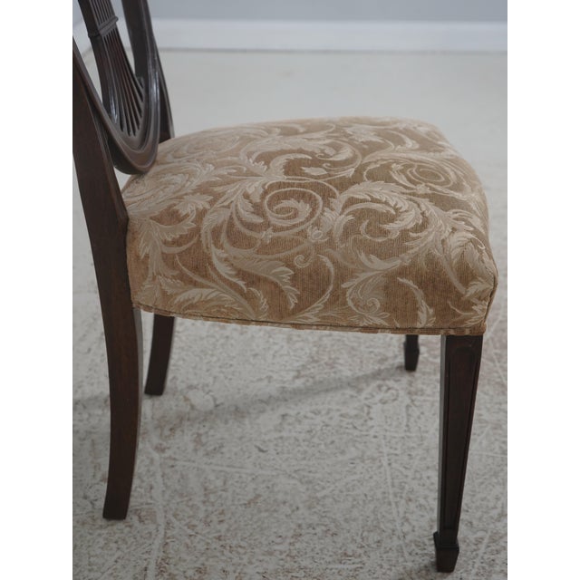 Set of Six Stickley Shield Back Mahogany Dining Room Chairs For Sale - Image 14 of 18