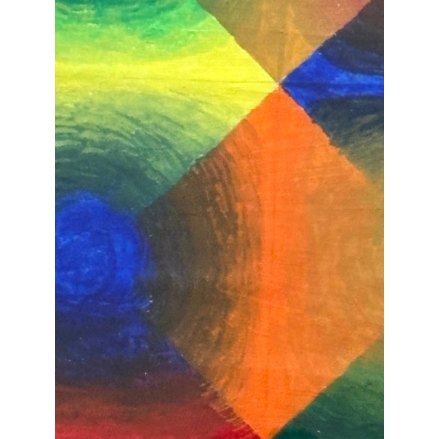 Oil Painting - Abstract Geometric For Sale - Image 4 of 10