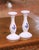 French French Faience Candlesticks, Hand-Crafted, Fleur-De-Lys Design, 1980 For Sale - Image 3 of 13