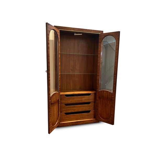 Vintage Glass Display by Weimann After Mastercraft — a Pair