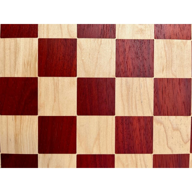Double-Sided Wood Game Board: Checkers & Word Game For Sale - Image 6 of 6