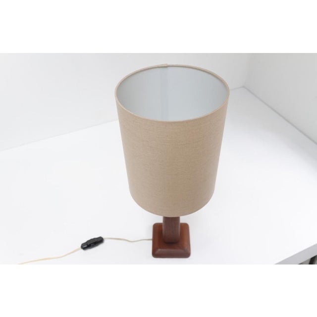 Vintage Danish Teak Table Lamp, 1960s For Sale - Image 12 of 18