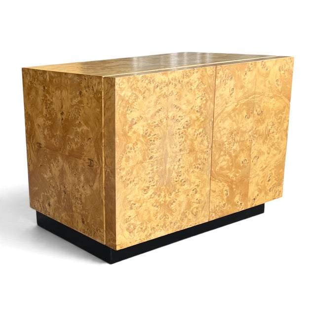 Circa 1970s Burl Wood Nightstands After Milo Baughman – A Pair For Sale In Los Angeles - Image 6 of 12