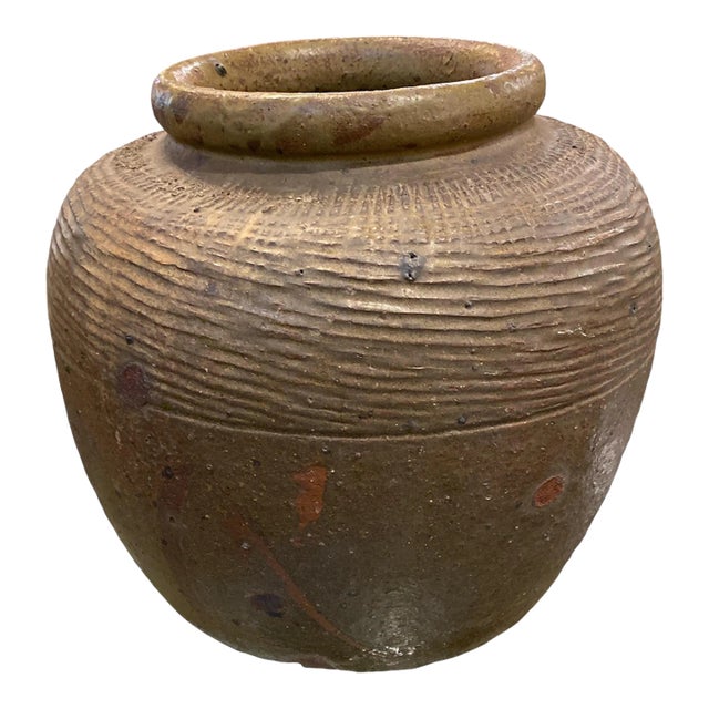 Mid-Century Chinese Clay Planter For Sale