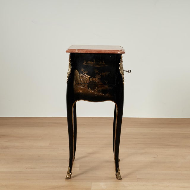 Antique French Louis XV Style Marble Top Chinoiserie Stand For Sale - Image 18 of 18