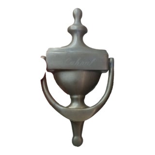 1950s Gorgeous Art Noveau France Solid Bronze Door Knocker For Sale