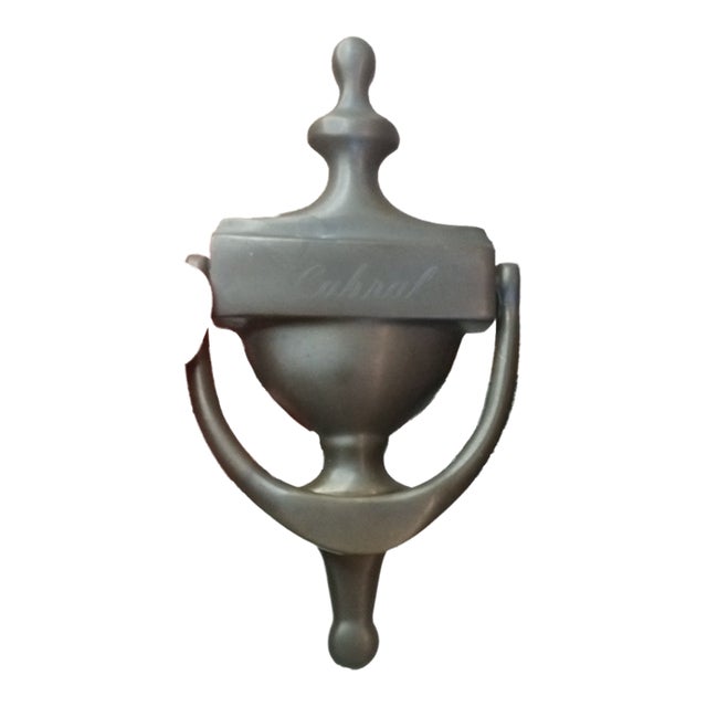 1950s Gorgeous Art Noveau France Solid Bronze Door Knocker For Sale