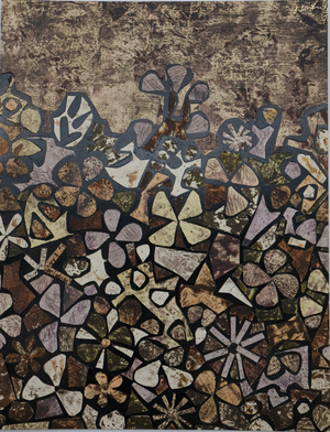 Jean Dubuffet, Jardin de quite, Lithograph