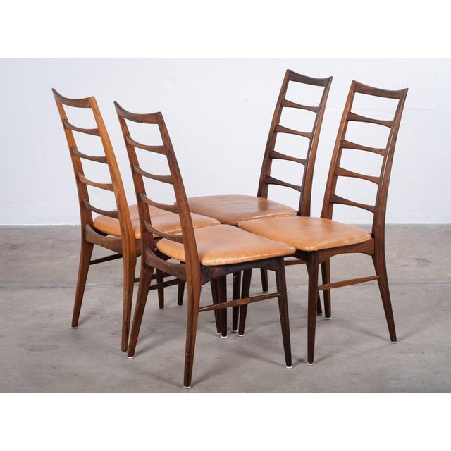 Lis Dining Chairs in Rosewood by Niels Koefoed, Denmark, 1960s, Set of 4 For Sale - Image 6 of 12