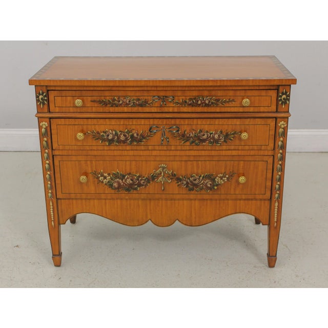 Maitland Smith Adams Paint Decorated Satinwood Chest For Sale - Image 13 of 13