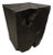 Andrianna Shamaris Charred Teak Wood Side Table For Sale