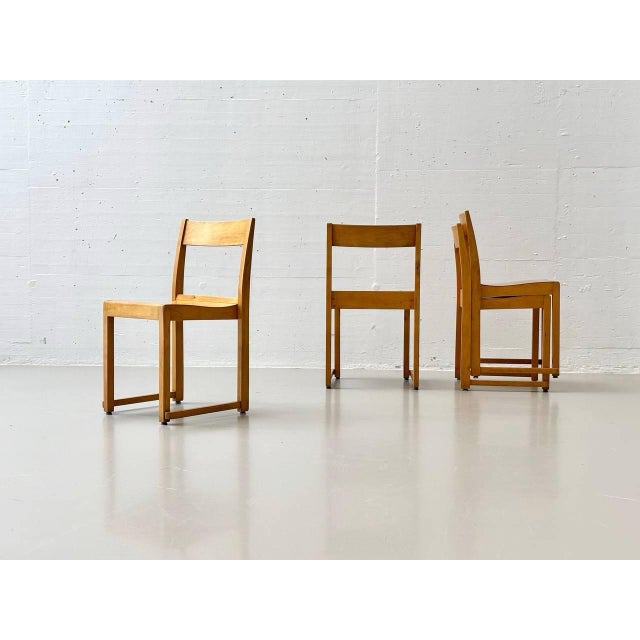 Orchestra Chairs by Sven Markelius, 1940s, Set of 4 For Sale - Image 16 of 18