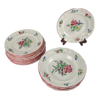 Réverbère Model Service for Six People from KG Lunéville, 1950s, Set of 18 For Sale