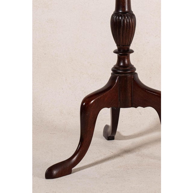 English Mahogany Wine Table With Line + Dot Rim (C. 1930s)