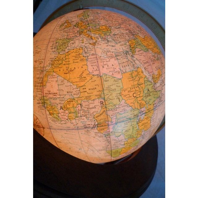 1970s Illuminated Floor Heirloom Globe by Replogle For Sale In San Francisco - Image 6 of 13