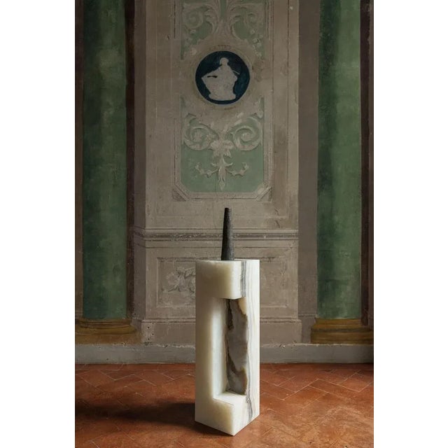 Tall Bronze Candleholder by Rick Owens For Sale - Image 6 of 11