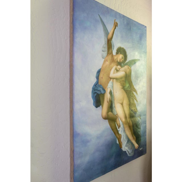 William Adolphe Bouguereau the Abduction of Psyche Masters Study Oil on Linen For Sale - Image 16 of 17