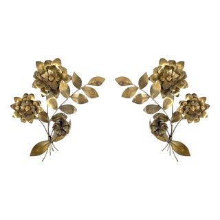 Brass Wall Lamps by Hans Kögl, Set of 2 For Sale