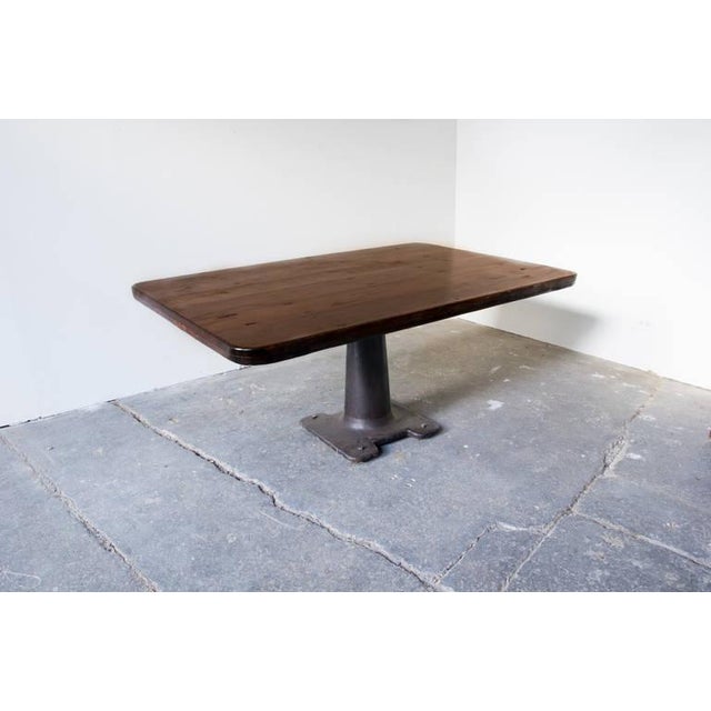 Machine Base Pedestal Table Chairish