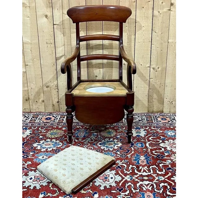 English Armchair in Mahogany For Sale - Image 6 of 12