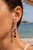 Metal Contemporary Silver Garnet Earrings, Pair For Sale - Image 7 of 7