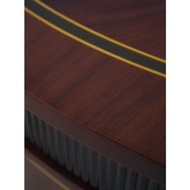 Pair Italian Versace Mahogany Nightstands For Sale - Image 12 of 18