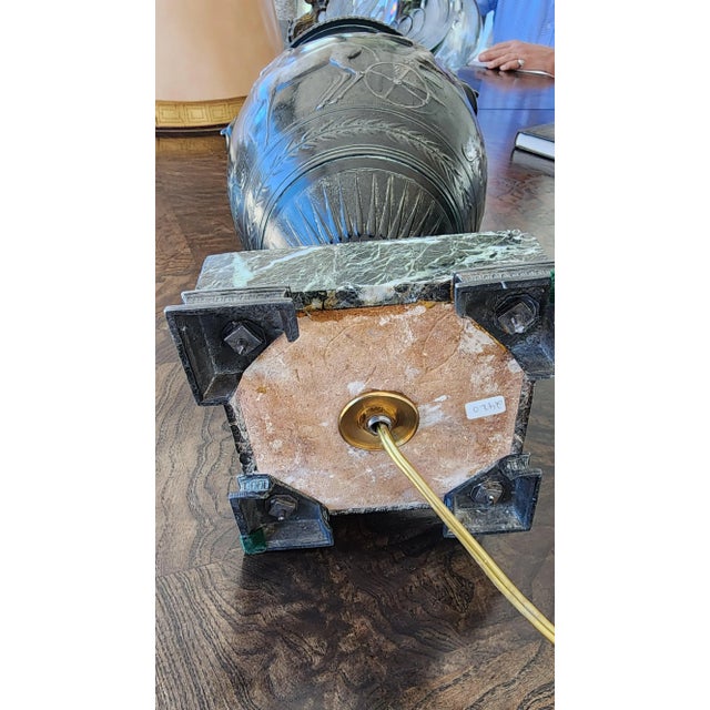 1990s 1990s Neoclassic Style Bronze Urn Lamps - a Pair For Sale - Image 5 of 13
