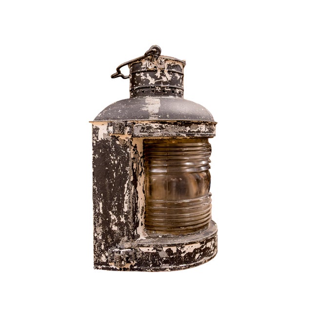Nautical Early 1900s Ward Hendrickson Marine Masthead Ship Lantern For Sale - Image 3 of 10
