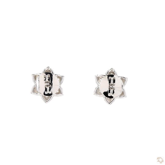 2.5 Carat Round Brilliant Cut Diamond Gold Earrings, Pair For Sale In New York - Image 6 of 9