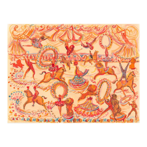 The Circus Original Watercolor by Pauline De Roussy De Sales