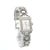 1990s 1990s Philippe Charriol Diamond Ladies Wristwatch 6.5" Stainless Steel 22.8 mm For Sale - Image 5 of 10