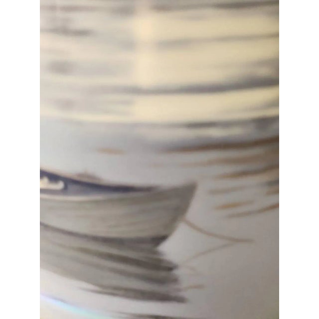 Ceramic Modern Organic Copenhagen Denmark Coastal Large Porcelain Vase For Sale - Image 7 of 10