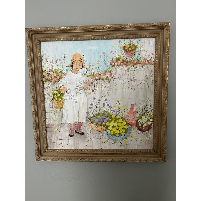 Mildred Barrett is a Manhattan born artist specializing in Naive Folk Art Paintings featuring women, children and flowers....