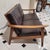 Brown Mid-Century Modern Scandinavian Sofa in Beech Wood and Leather, 1970s For Sale - Image 8 of 16