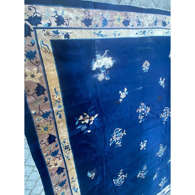 Large Antique Chinese Art Deco Rug For Sale - Image 5 of 18