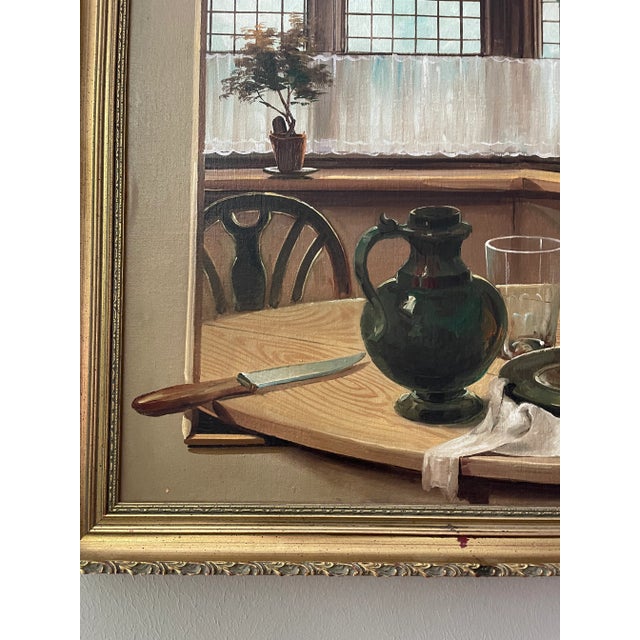 Vintage 20th Century Italian Still Life Framed Painting by Salvatore Langella For Sale - Image 4 of 13