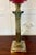 Metal Antique Victorian Brass Oil Lamp with Cranberry Glass Font and Corinthian Column, 1860 For Sale - Image 7 of 8